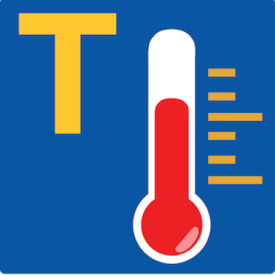 T and a thermometer