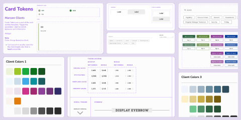 design system cover with components